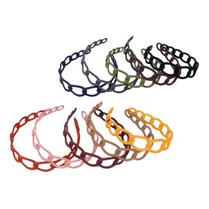 10pcs Chic Frosted Hair Hoops for Women Comfortable Lightweight Hairbands Elegant Hair Accessories for Daily Wear Weddings Parties More