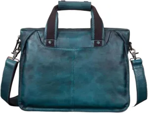 14Inch Mens Handbags Messenger Shoulder Bags Genuine Leather Business Briefcases Laptop Bags Crossbody Bags