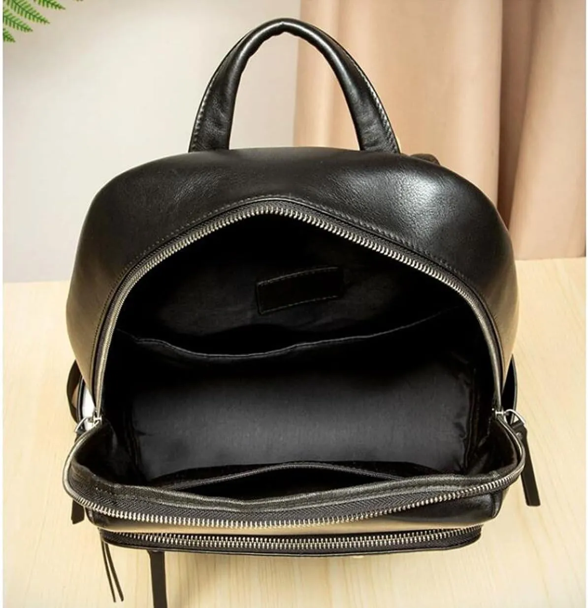 15.7Inch Luggage Travel Bags Backpacks Genuine Leather Laptop Bags Mens Casual Daypack Briefcases Computers Bags