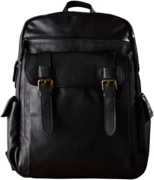 16.5Inch Backpacks Mens Genuine Leather Briefcases Computers Bags Laptop Bags Casual Daypack Travel Bags