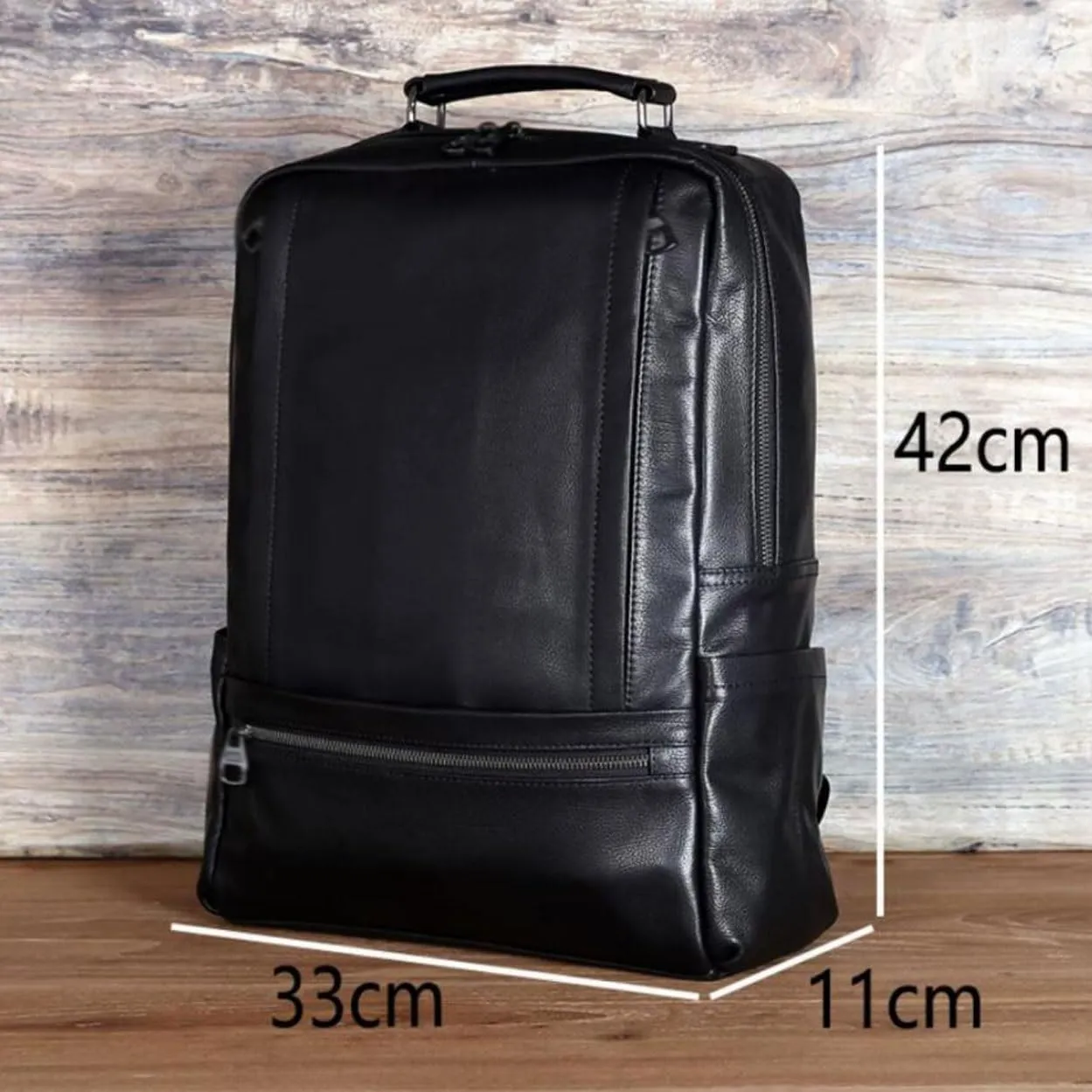 16.5Inch Travel Bags Genuine Leather Backpacks Mens Laptop Bags Computers Bags Casual Daypack Briefcases