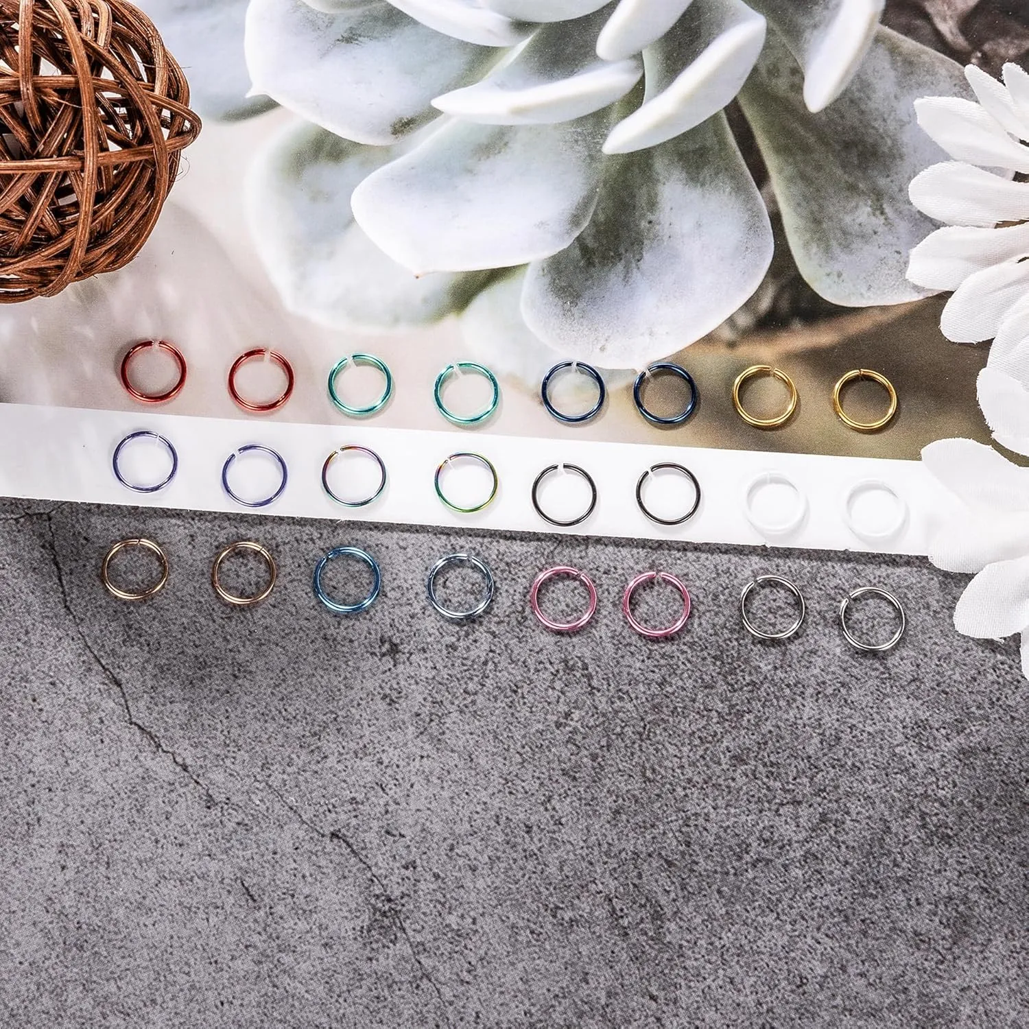 18G 20G 22G Stainless Steel Nose Rings Hoops for Women Men Cartilage Helix Earring Hoops Lip Rings Nose Piercing Jewelry