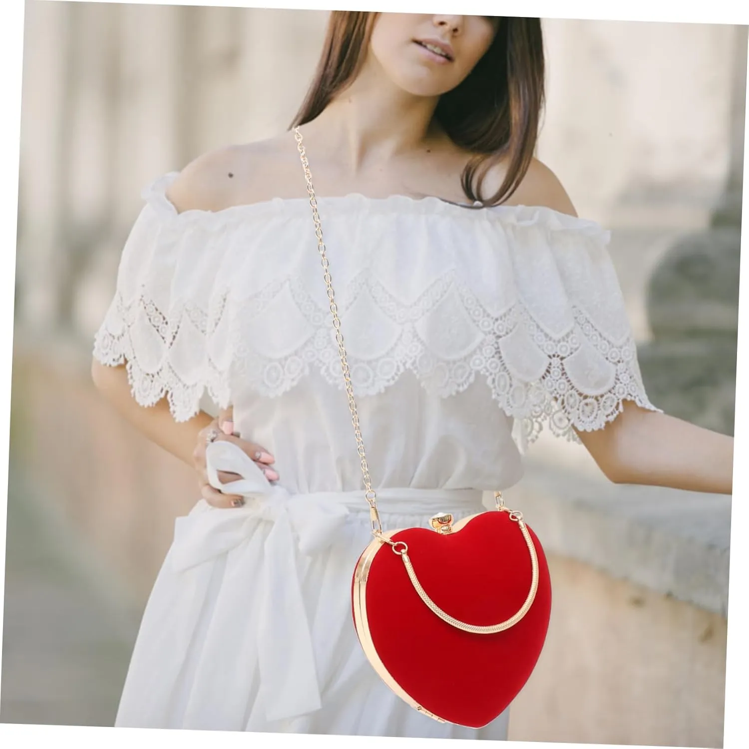 1pc Name Card Holder Business Cards Holder Heart Handbag Business Card Holders Party Packs Party Bag