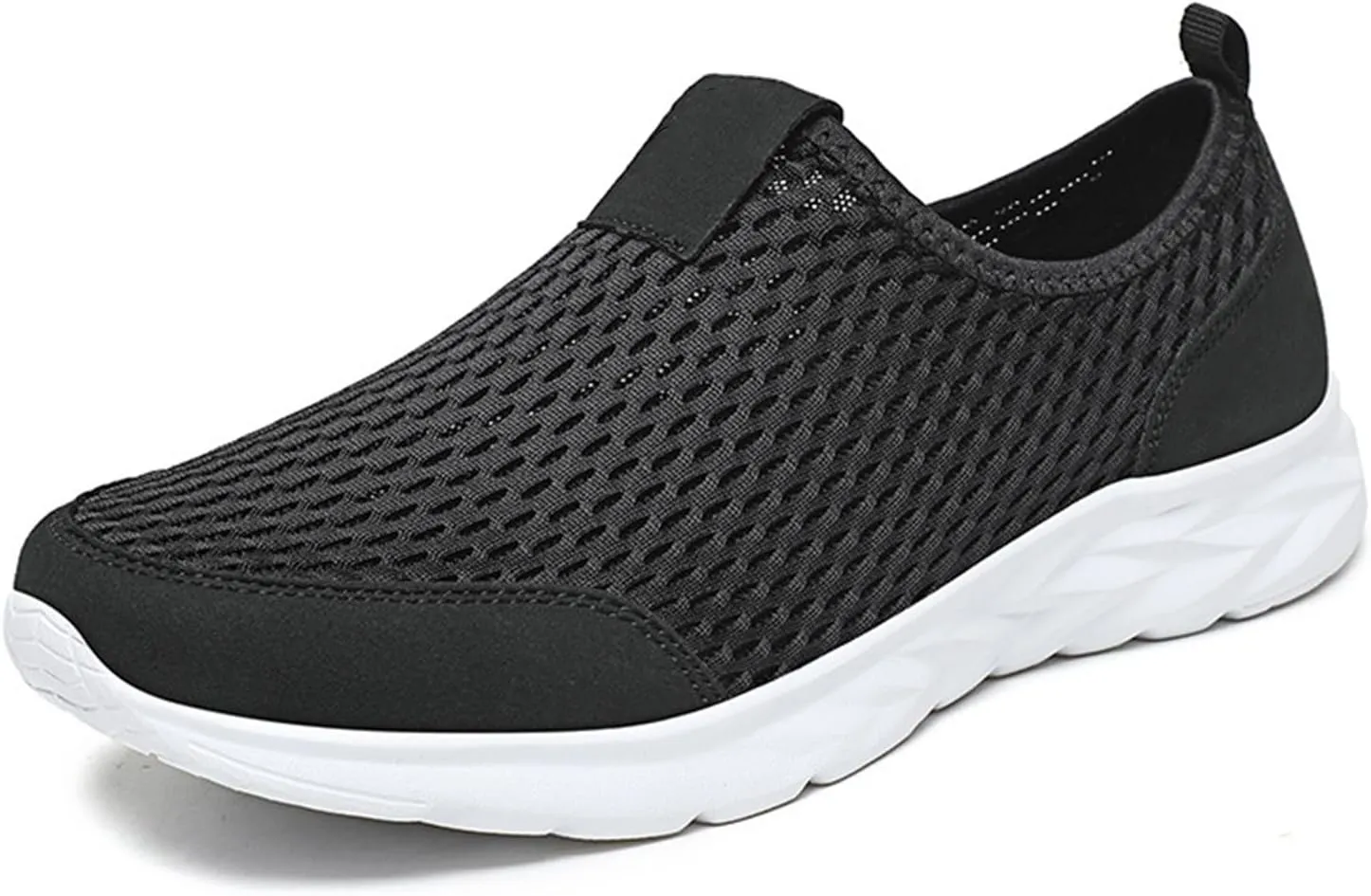 2025 New Walking Shoes for Women Men Hands Free Slip On Running Sneakers,Lightweight No Lace Soft Sole Breathable Sneakers Outdoor Fashion Simple Tennis Shoes with Arch Support