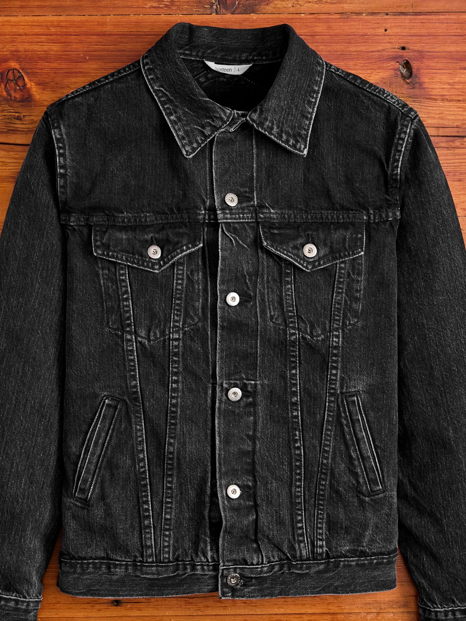 222x Stonewashed Type-3 Denim Jacket in Black
