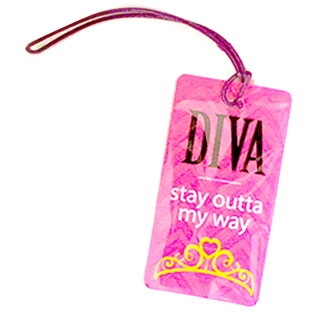 4 Luggage Travel Bag Tag Plastic Suitcase Baggage Office Name Address ID Label