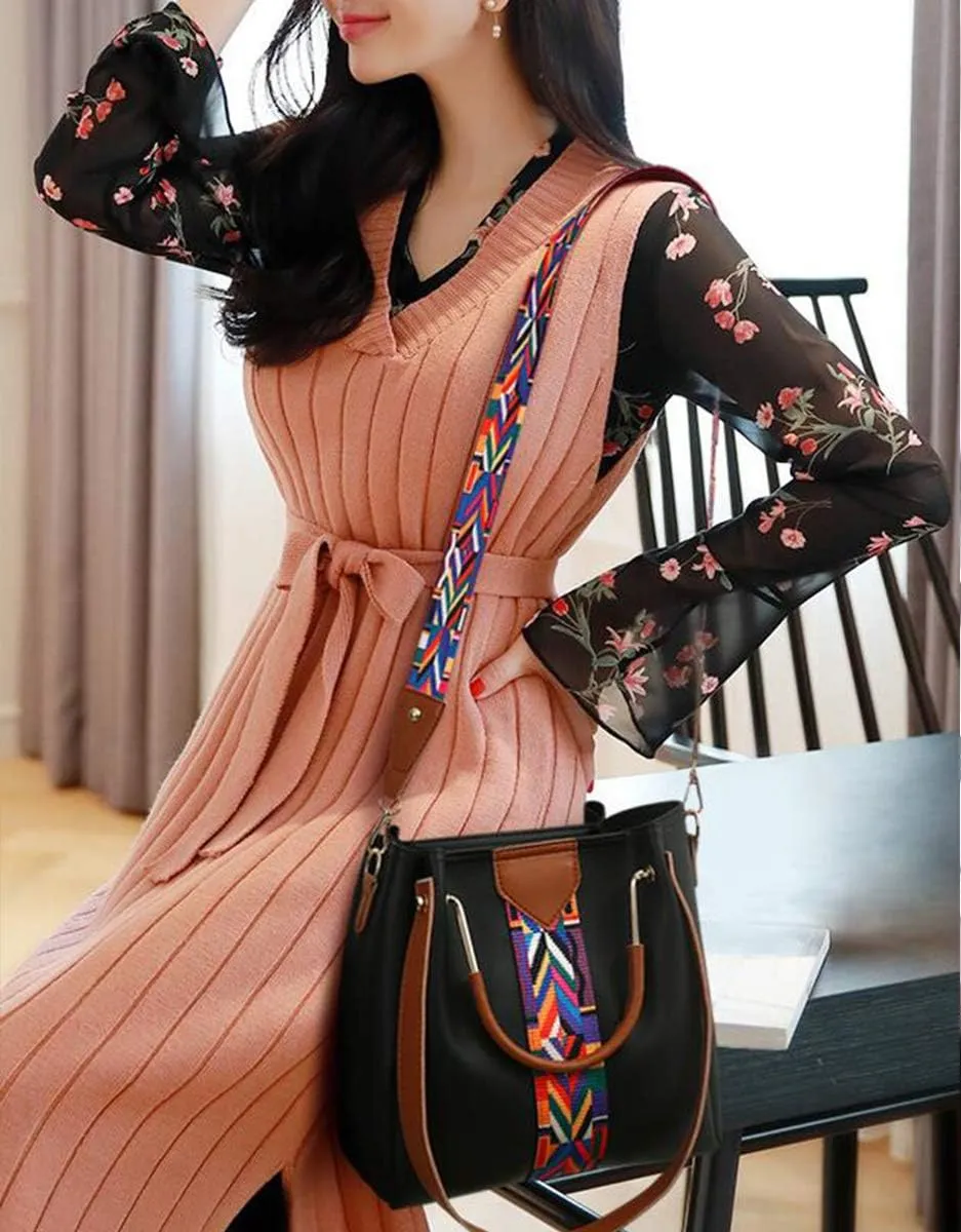 4pcs Hobo Tote and Purse Satchel for Women Top-handle Handbag PU Shoulder Bag Clutch Card Holder