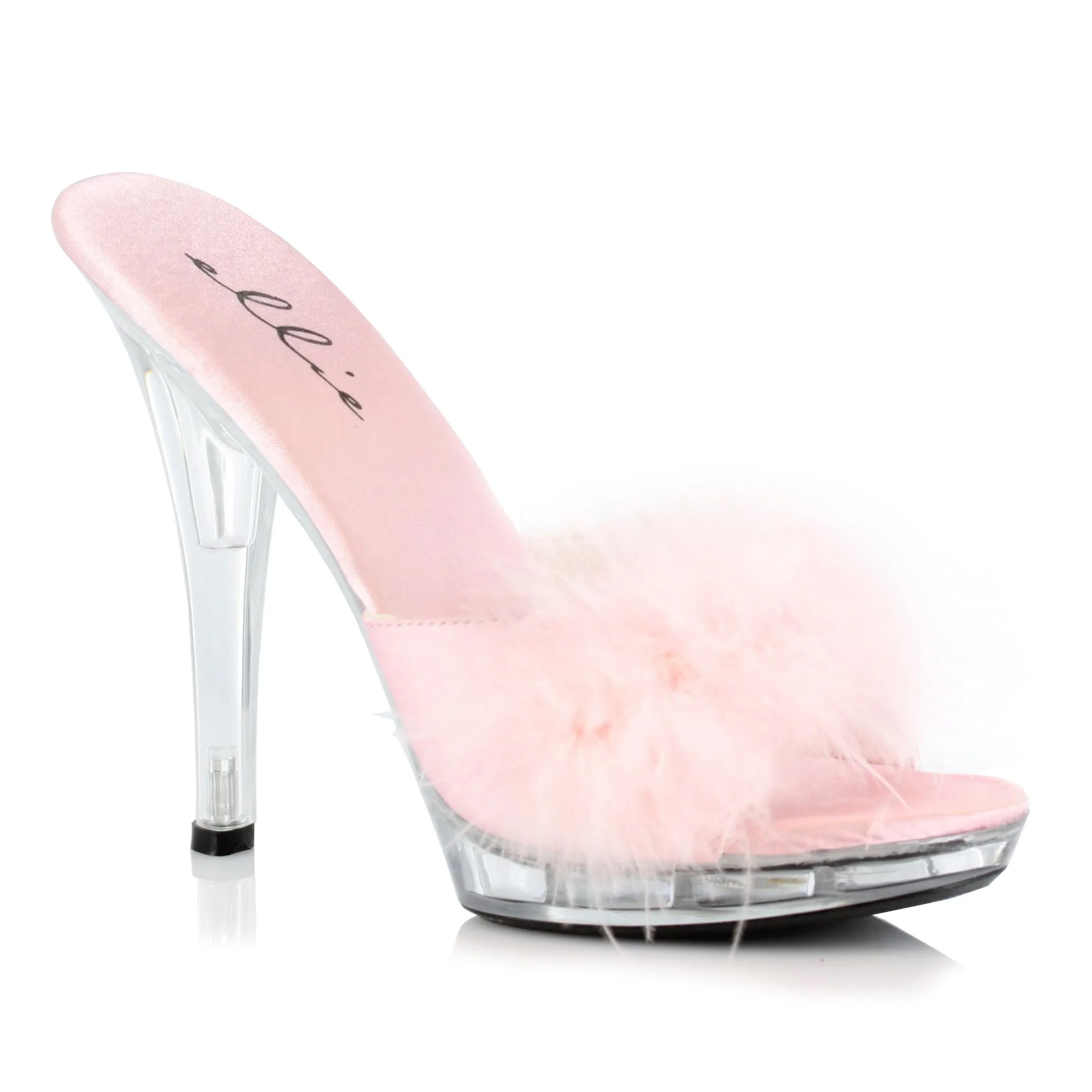5 Heel Maribou Slipper