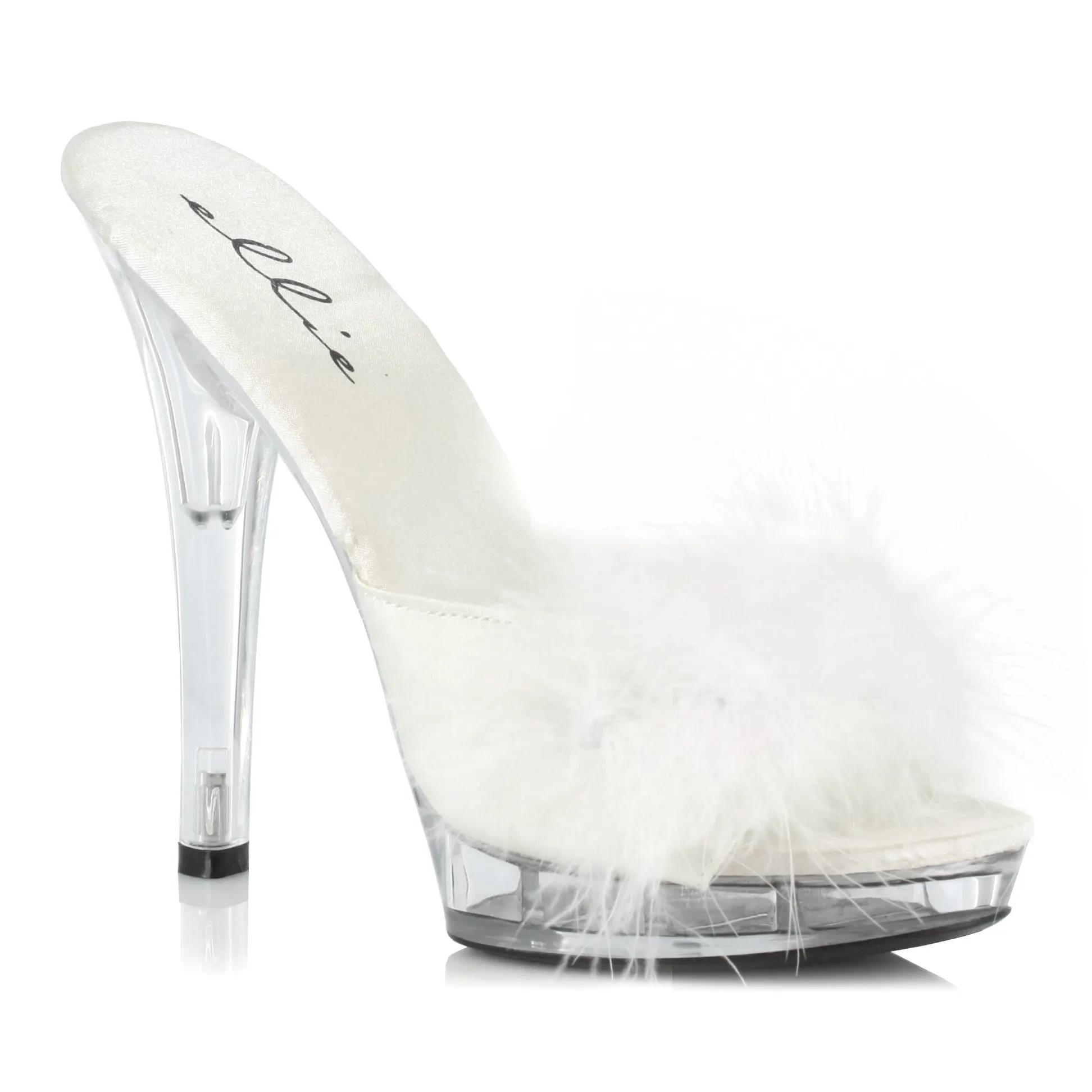 5 Heel Maribou Slipper