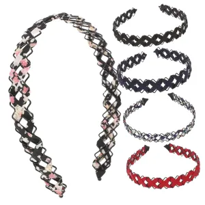 5pcs Wide Brim Headband for Women Hair Covers Clip Headbands Boho Style Hair Ties Hair Decorations for Braids Chic Home Accessory