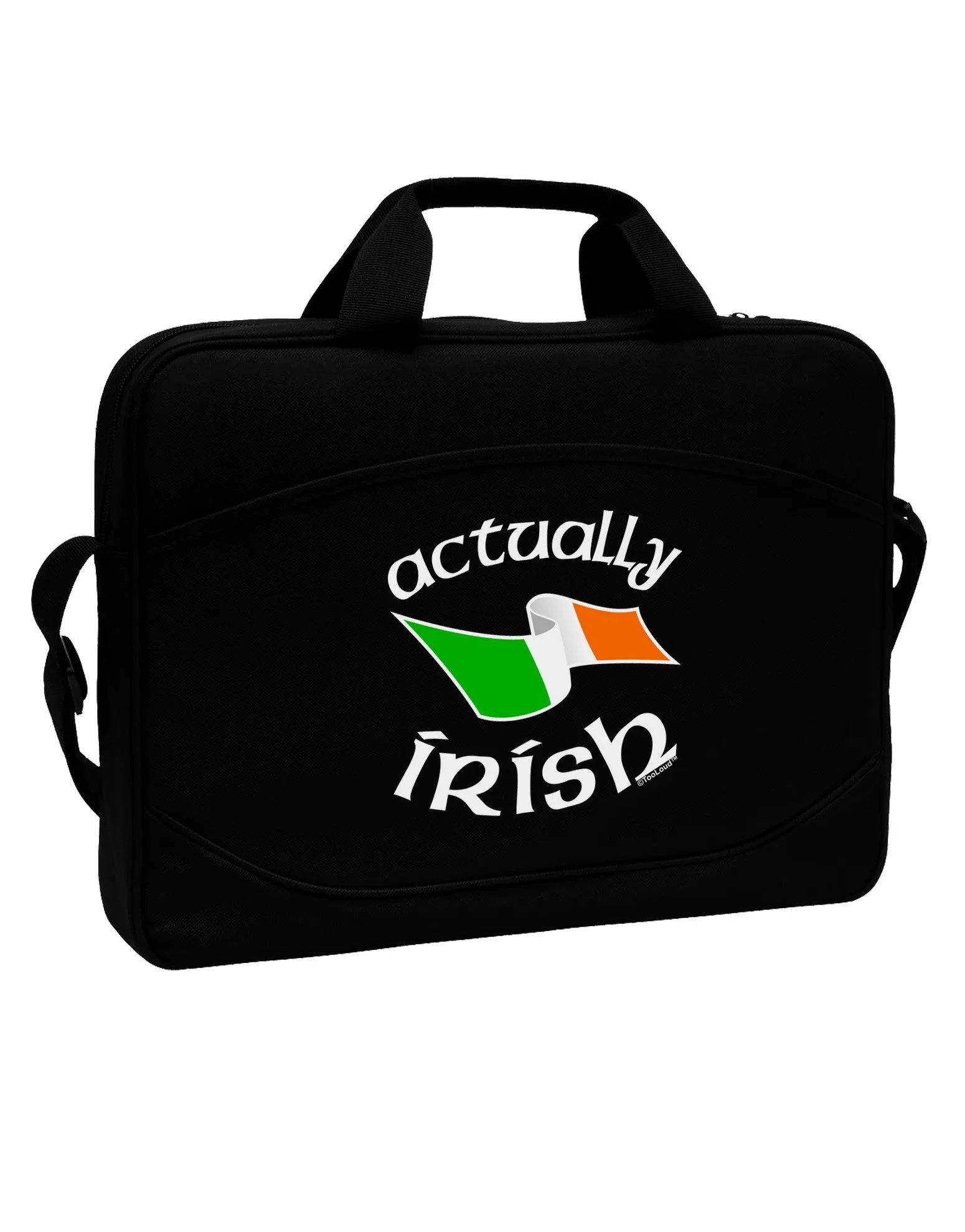 Actually Irish 15&#x22; Dark Laptop / Tablet Case Bag