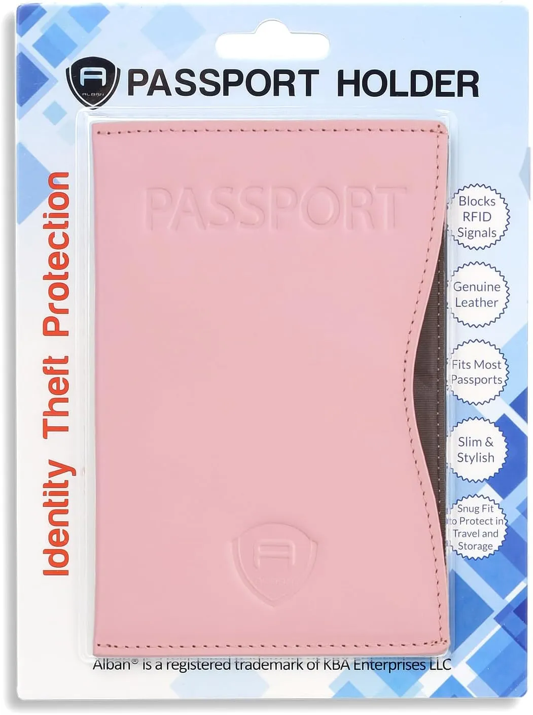 Alban RFID Passport Holder Women Men RFID Blocking Travel Passport Wallet Case Genuine Leather Passport Cover porta pasaporte