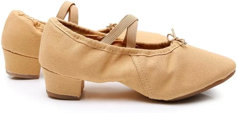 AOQUNFS Women's Professional Latin Ballroom Dance Shoes Closed Toe Practice Teaching Shoes for Salsa, Waltz