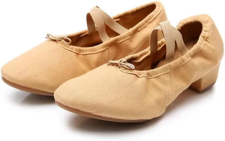 AOQUNFS Women's Professional Latin Ballroom Dance Shoes Closed Toe Practice Teaching Shoes for Salsa, Waltz