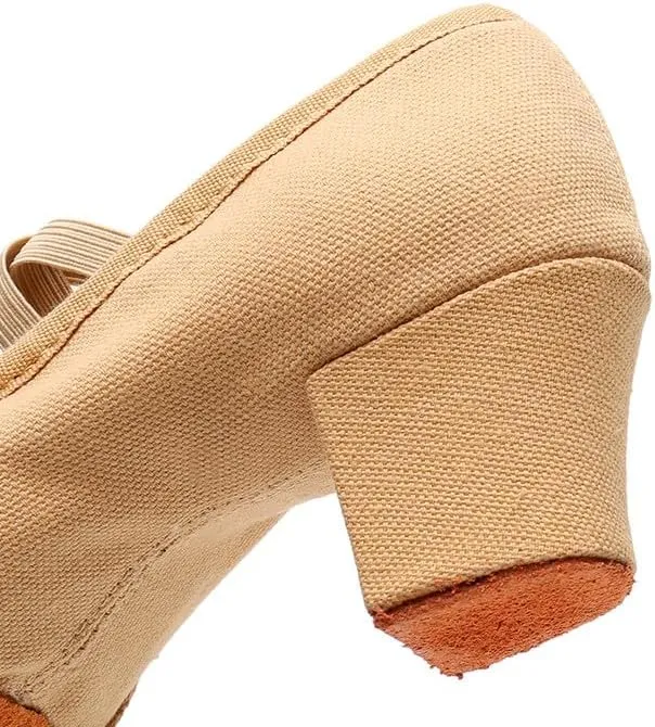 AOQUNFS Women's Professional Latin Ballroom Dance Shoes Closed Toe Practice Teaching Shoes for Salsa, Waltz
