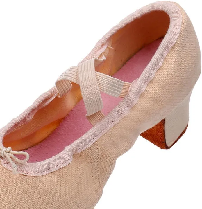 AOQUNFS Women's Professional Latin Ballroom Dance Shoes Closed Toe Practice Teaching Shoes for Salsa, Waltz