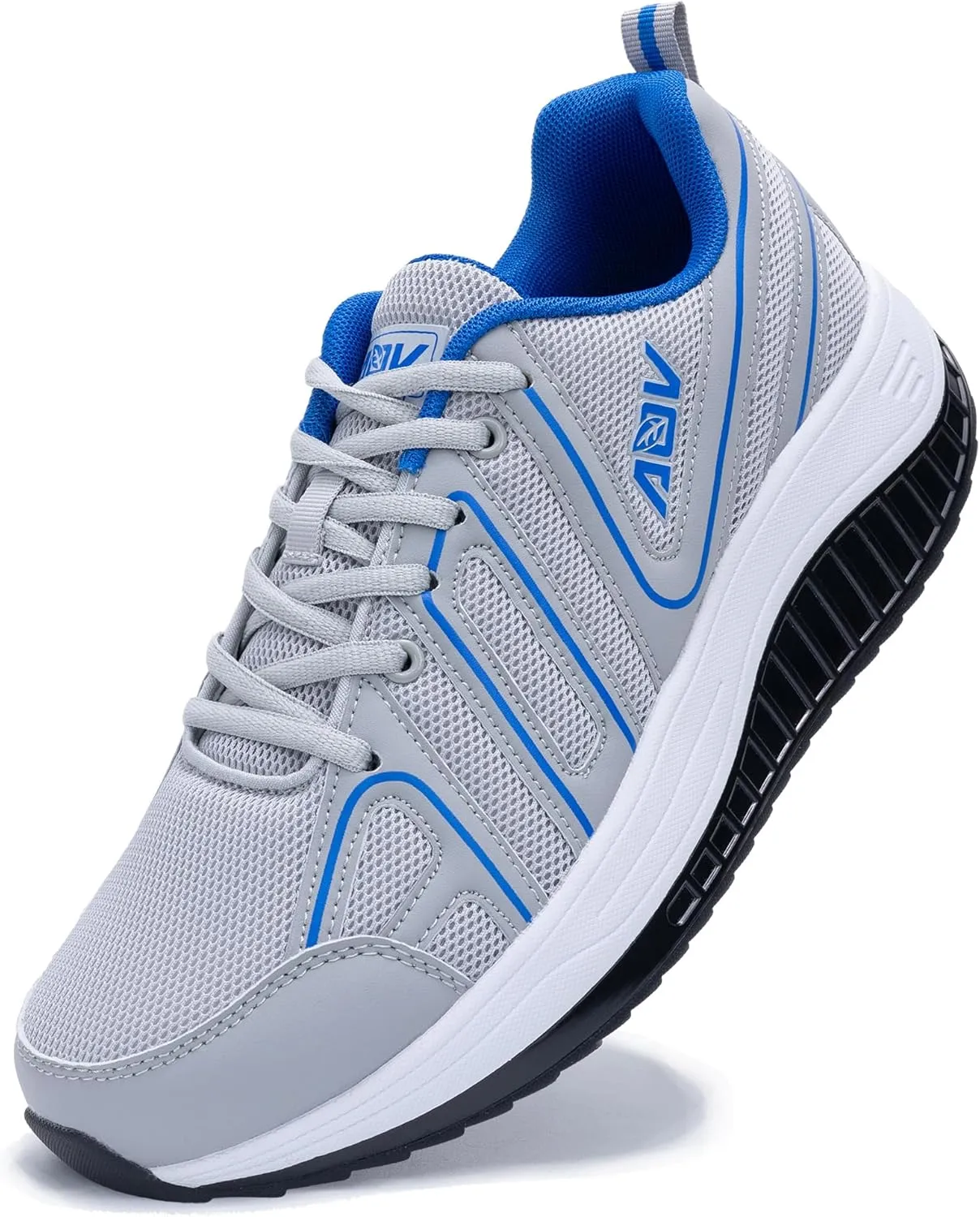 AOV Men's Walking Shoes Arch Support Plantar Fasciitis Sneakers Orthotic Fashion Tennis Sneakers for Gym Workout