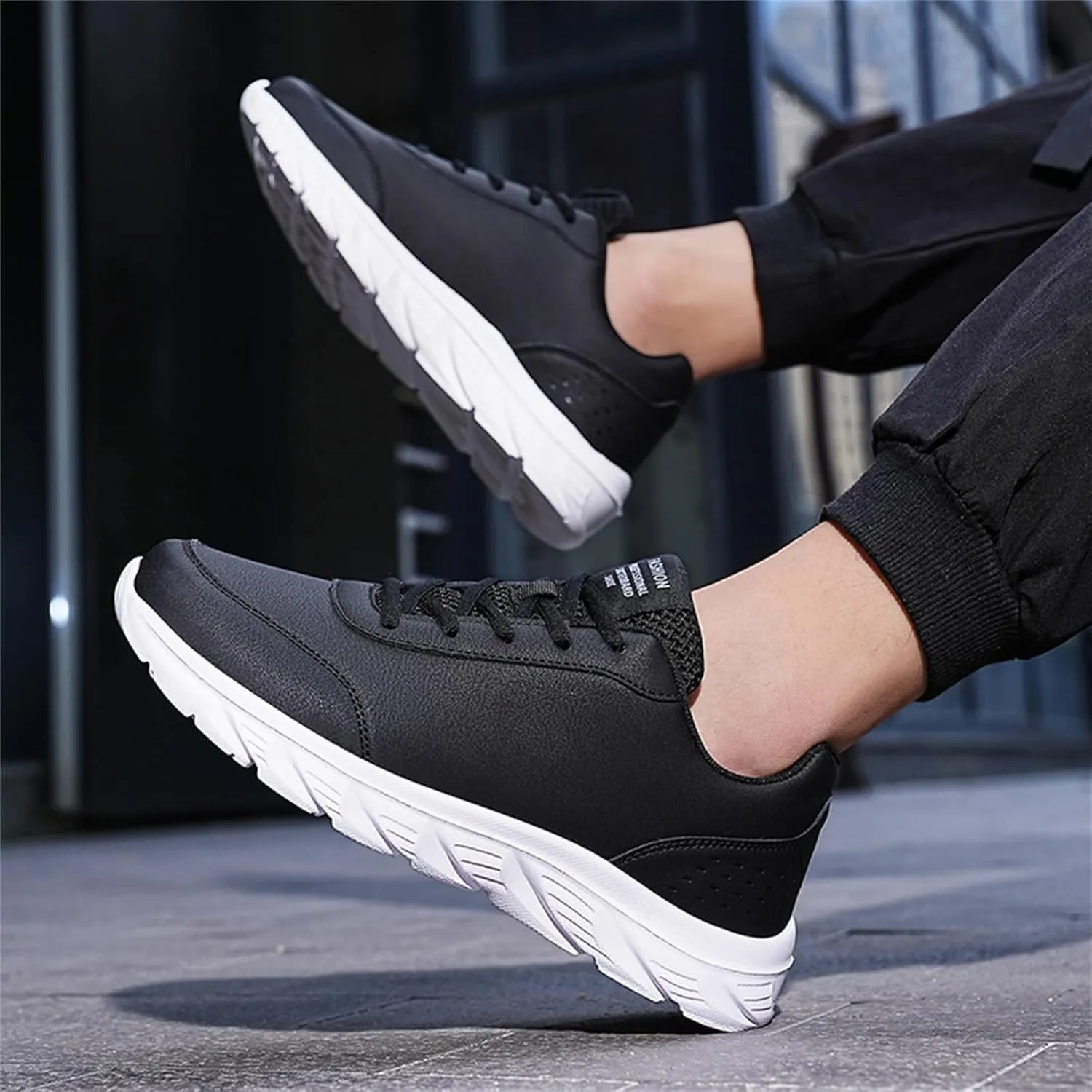 Arch Support Sports Shoes for Men Casual Sneaker Mesh Breathable Walking Shoe Breathable Lace Up Shoes for Men