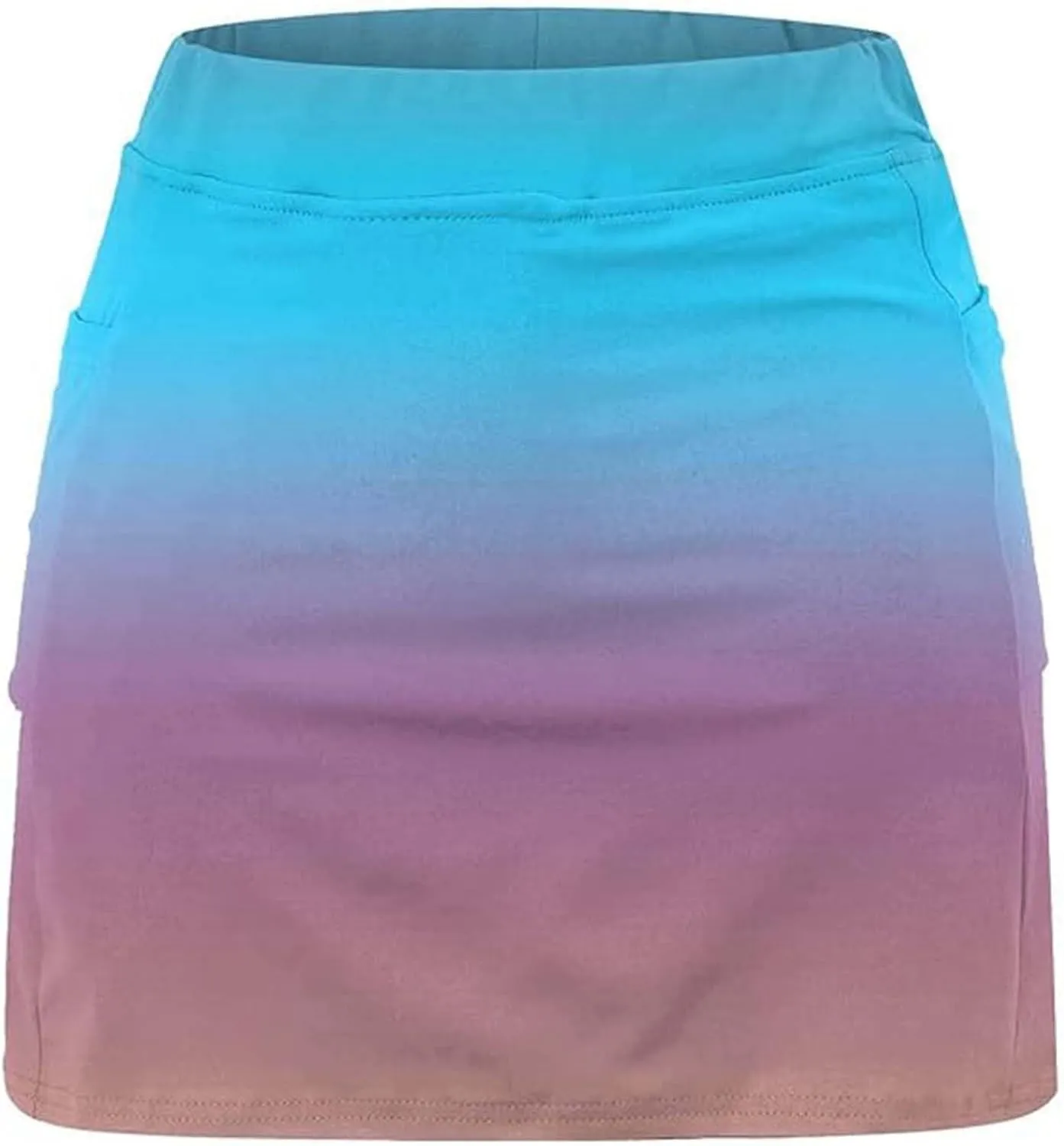 Athletic Skorts with Pockets for Women Casual Tennis Workout Yoga Running Golf Skirts with Shorts Gradient Summer Clothes