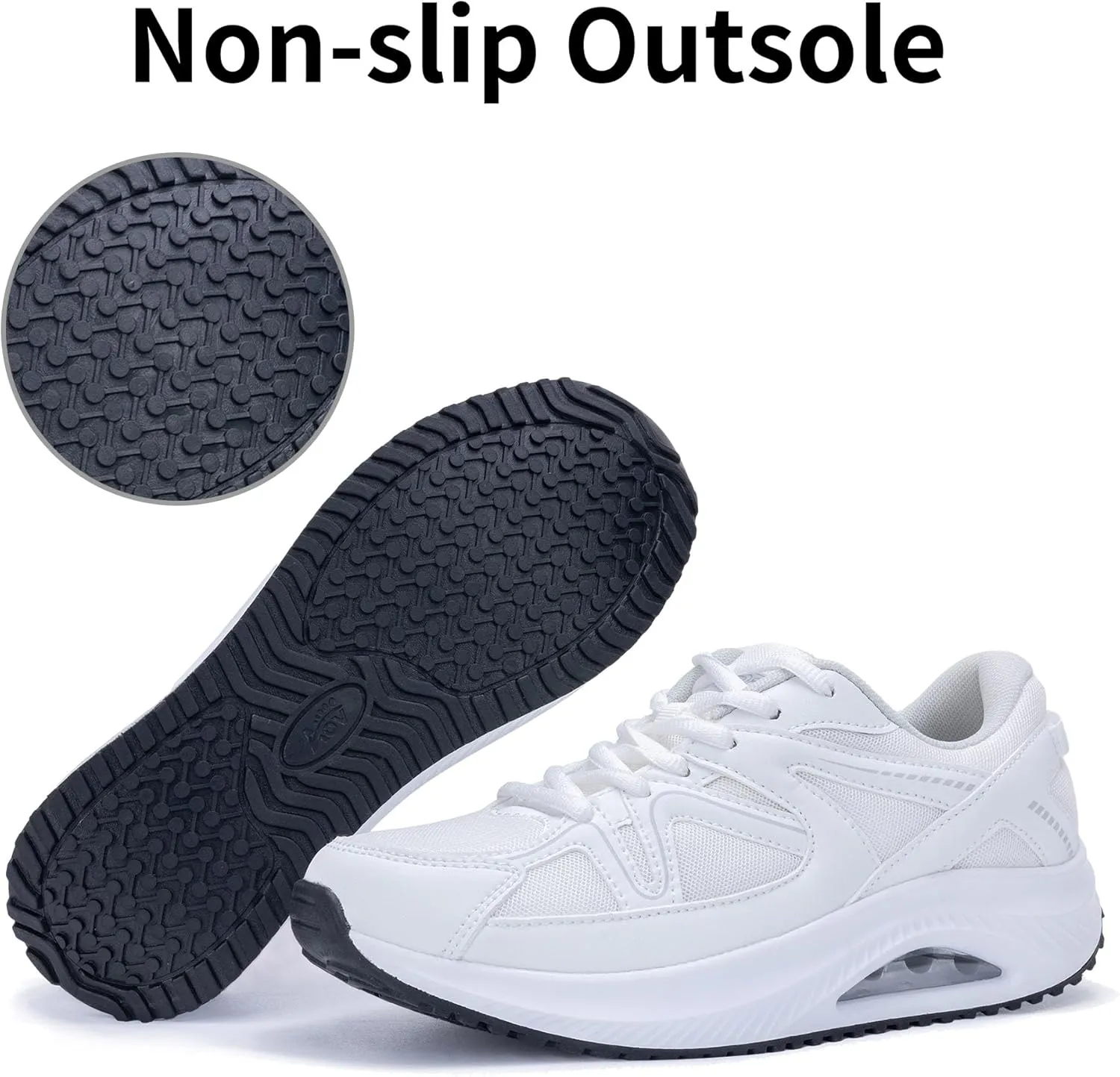 Autper Womens Walking Shoes Arch Support Orthotic Fashion Sneakers Air Tennis Shoes for Plantar Fasciitis Pain Relief US 6-11