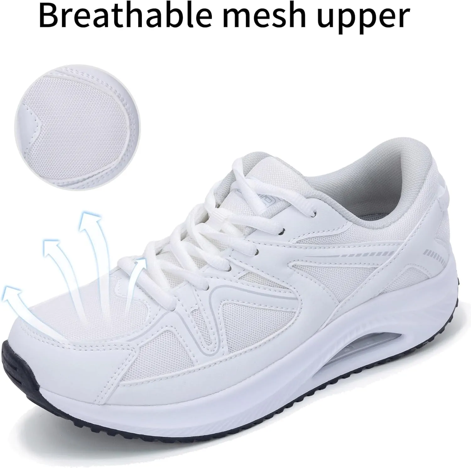 Autper Womens Walking Shoes Arch Support Orthotic Fashion Sneakers Air Tennis Shoes for Plantar Fasciitis Pain Relief US 6-11