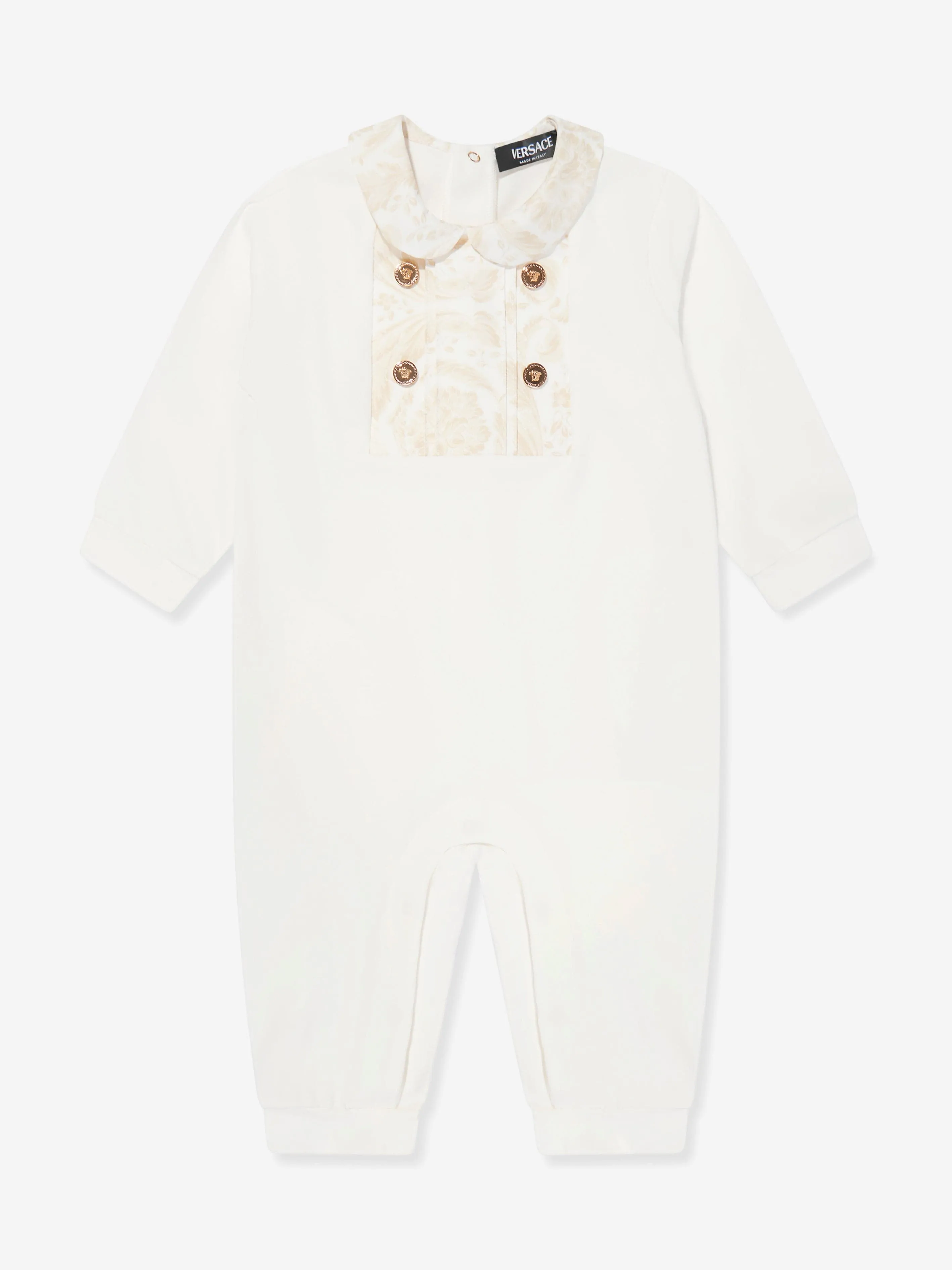 Baby Barocco Romper in White