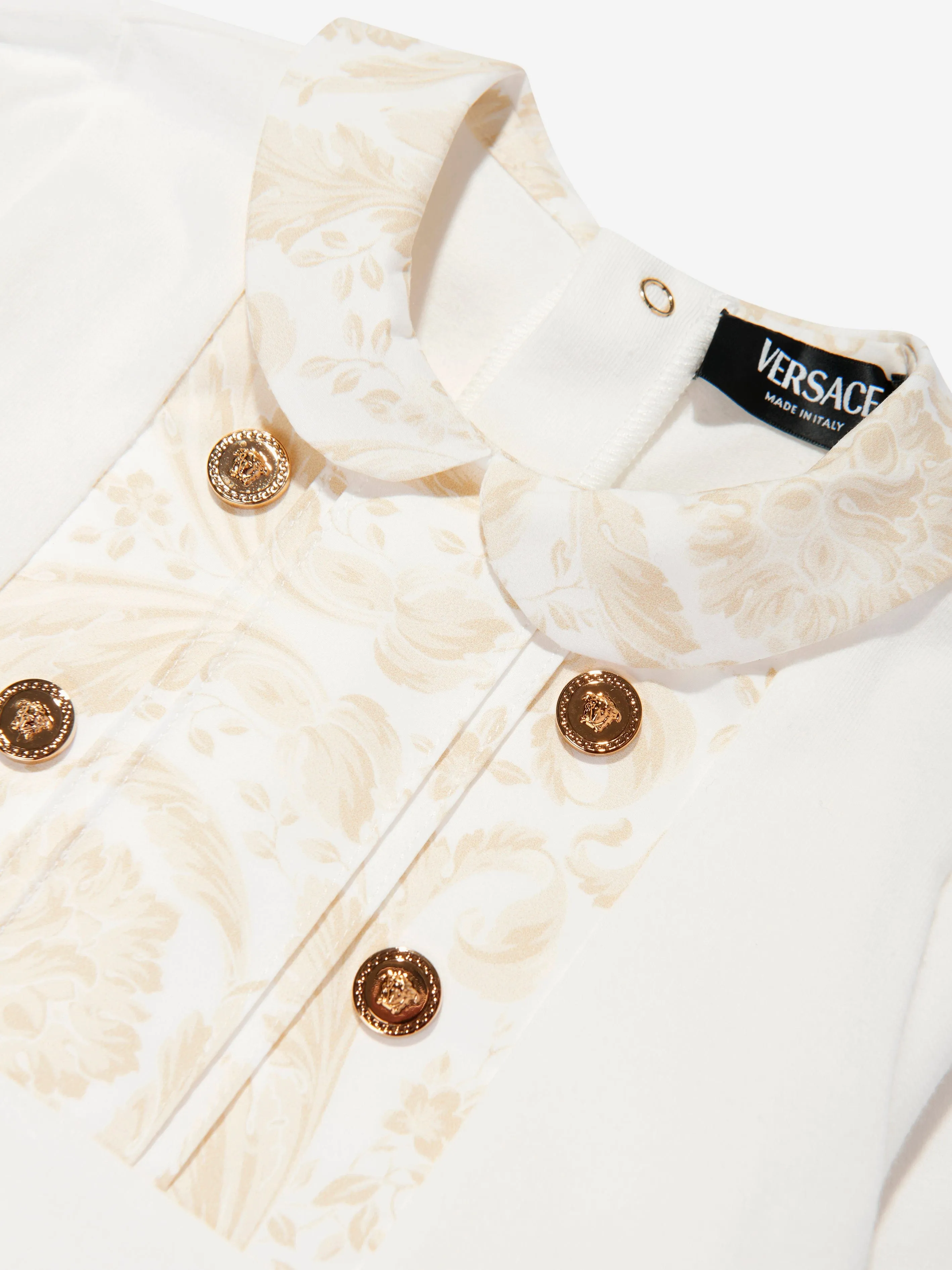 Baby Barocco Romper in White