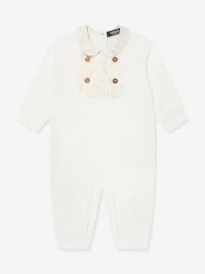 Baby Barocco Romper in White