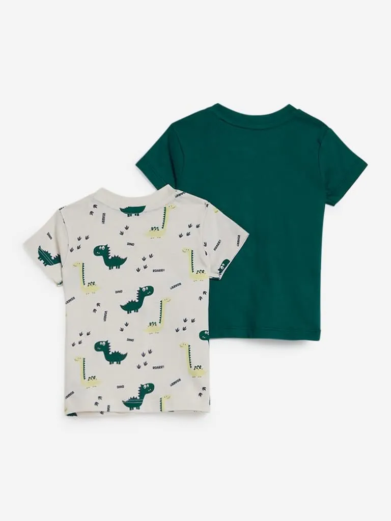 Baby HOP Green T-Shirt Set of Two