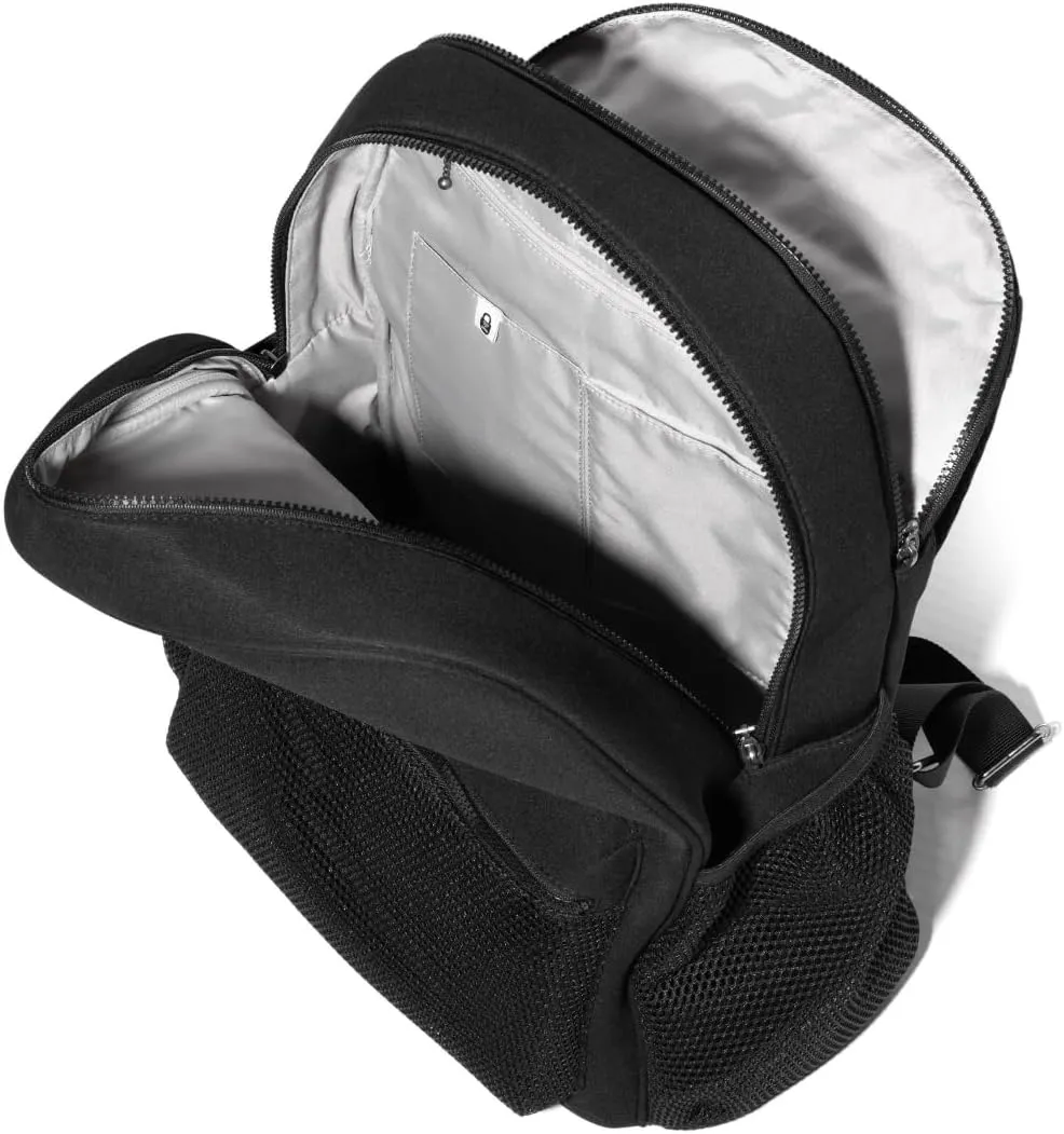 Baggallini On The Go Laptop Backpack Black Neoprene One Size