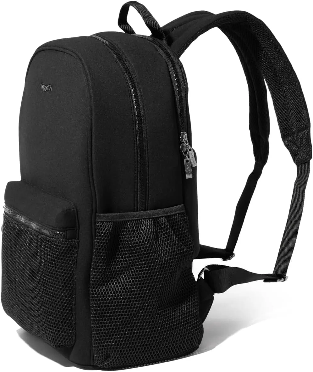 Baggallini On The Go Laptop Backpack Black Neoprene One Size