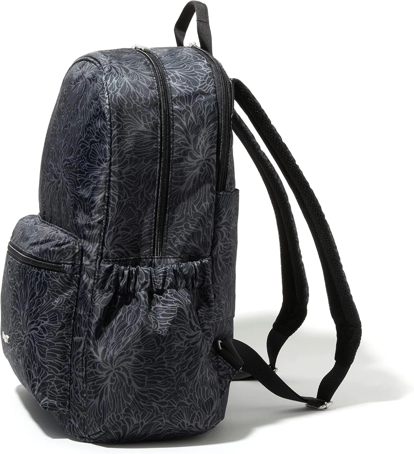 Baggallini On The Go Laptop Backpack Midnight Blossom Print One Size