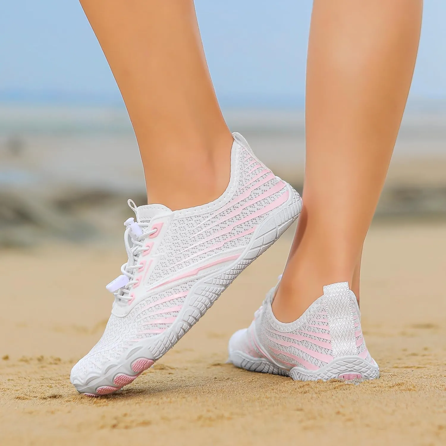 Barefoot Womens Men Pro Shoes with Wide Toe Box Healthy and Non-Slip Breathable Fashion Hiking Footwear Shoe Unisex Pro Box Outdoor Lightweight Hike Athletic Walking Running Sneakers Unisex