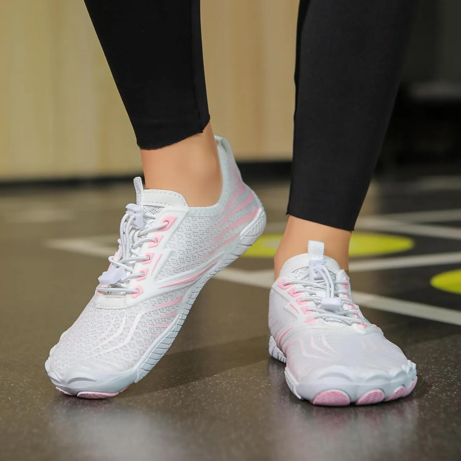 Barefoot Womens Men Pro Shoes with Wide Toe Box Healthy and Non-Slip Breathable Fashion Hiking Footwear Shoe Unisex Pro Box Outdoor Lightweight Hike Athletic Walking Running Sneakers Unisex