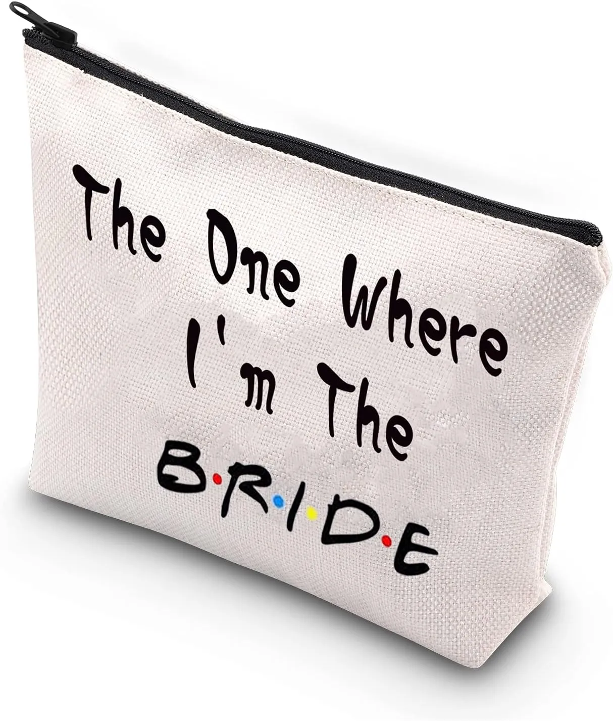 BDPWSS Bride To Be Gift Wedding Makeup Bag - Travel/On-the-go & Occasional Use - The Bride CB - Polyester - Waterproof - Letter Print - Makeup Bag