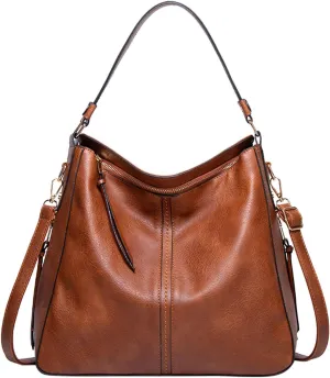 Beach Tote Bag 4 Packet Solid Color Leather Handbags Shoulder Bags Crossbody Hobo Bags Card Purse Work Travel Essential M