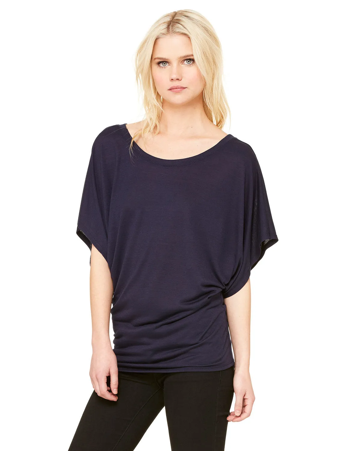 Bella   Canvas Ladies' Flowy Draped Sleeve Dolman T-Shirt