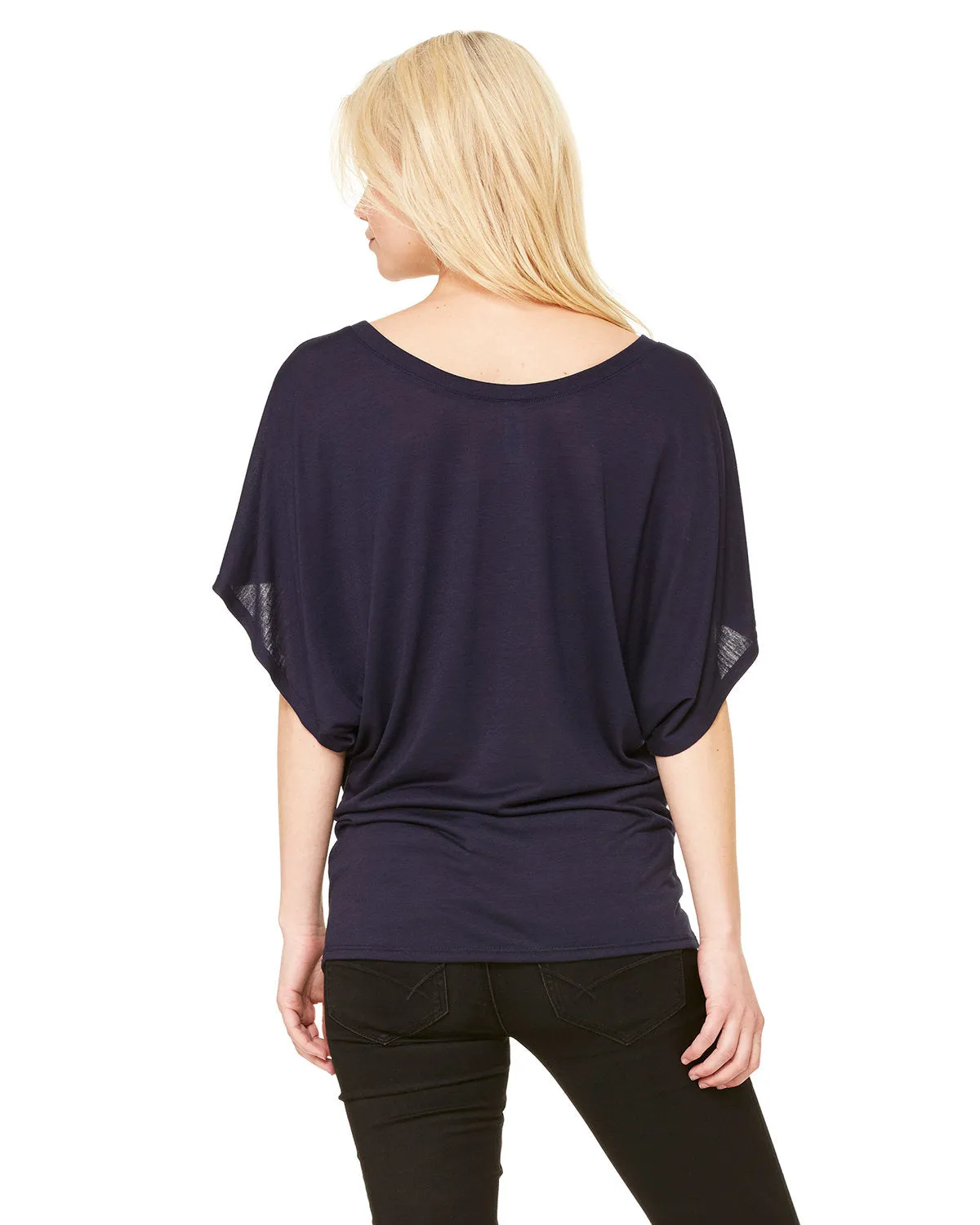 Bella   Canvas Ladies' Flowy Draped Sleeve Dolman T-Shirt