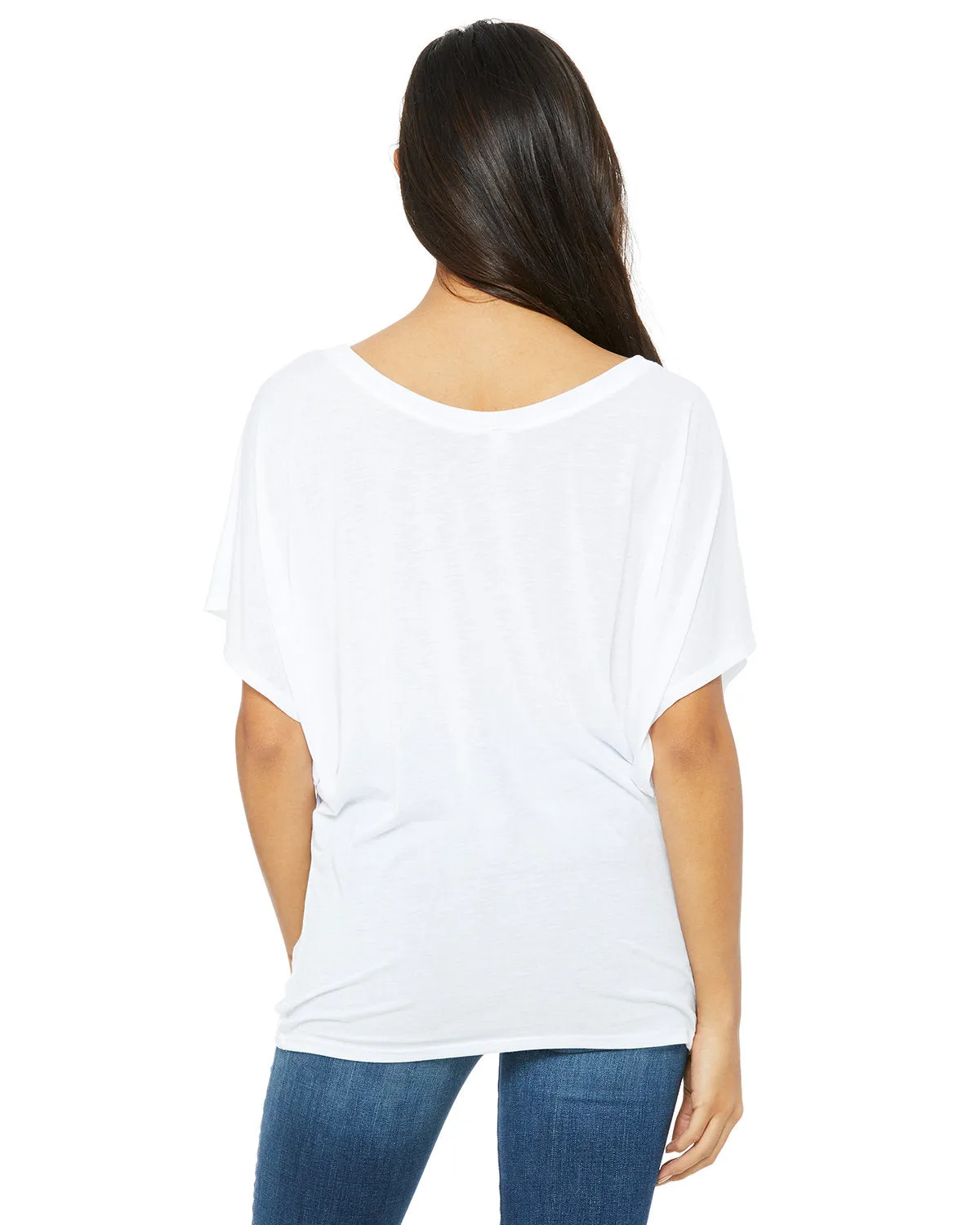 Bella   Canvas Ladies' Flowy Draped Sleeve Dolman T-Shirt