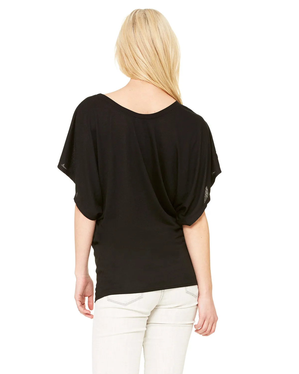 Bella   Canvas Ladies' Flowy Draped Sleeve Dolman T-Shirt