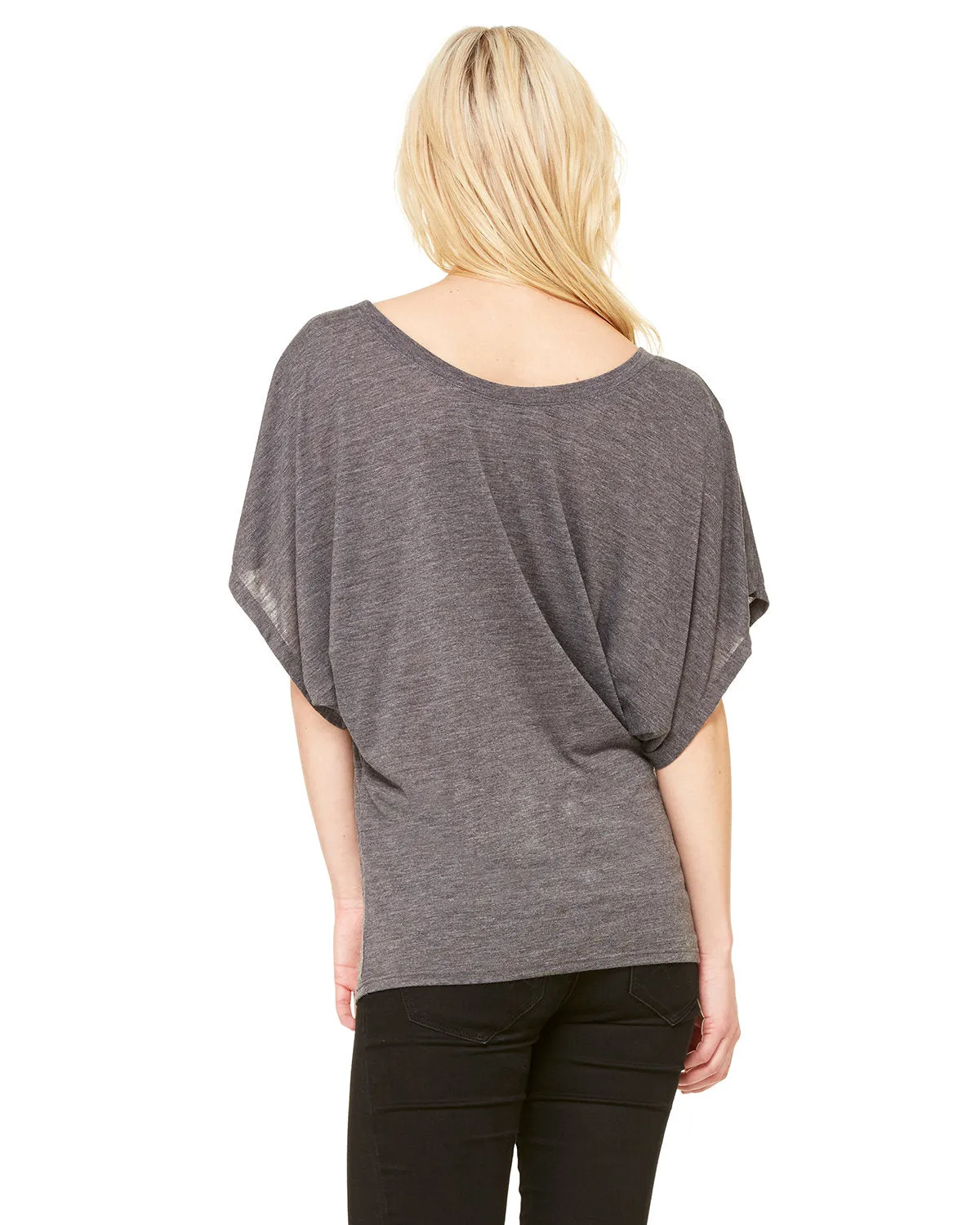 Bella   Canvas Ladies' Flowy Draped Sleeve Dolman T-Shirt