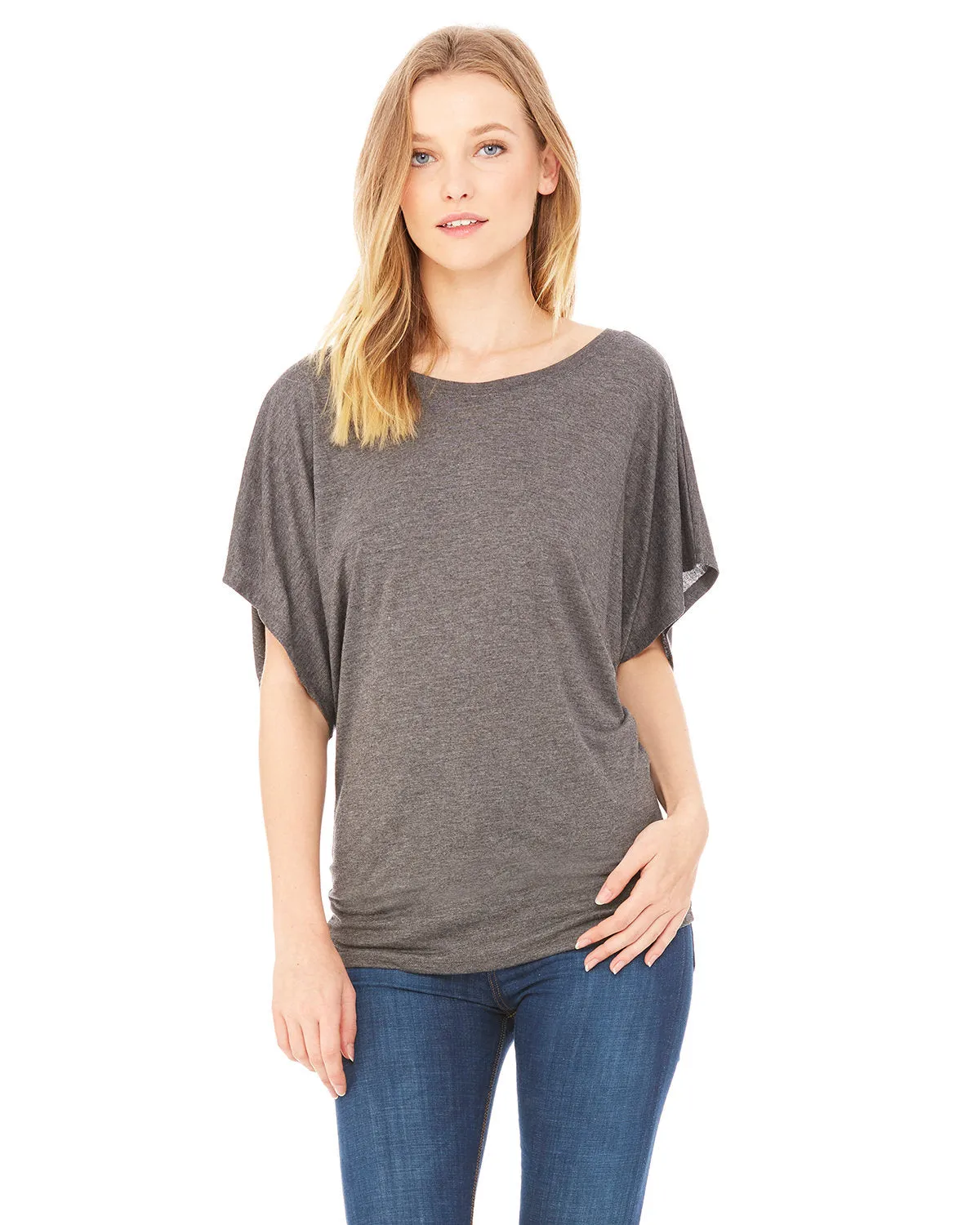 Bella   Canvas Ladies' Flowy Draped Sleeve Dolman T-Shirt
