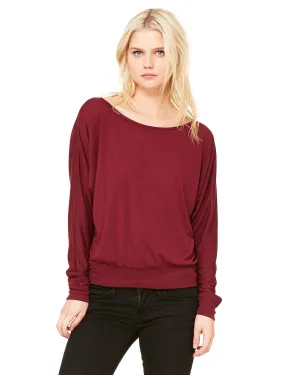 Bella   Canvas Ladies' Flowy Long-Sleeve Off Shoulder T-Shirt