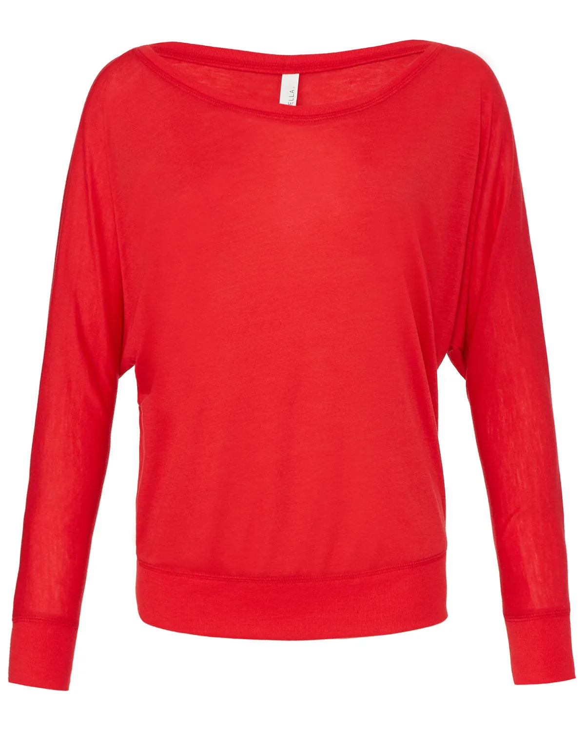 Bella   Canvas Ladies' Flowy Long-Sleeve Off Shoulder T-Shirt