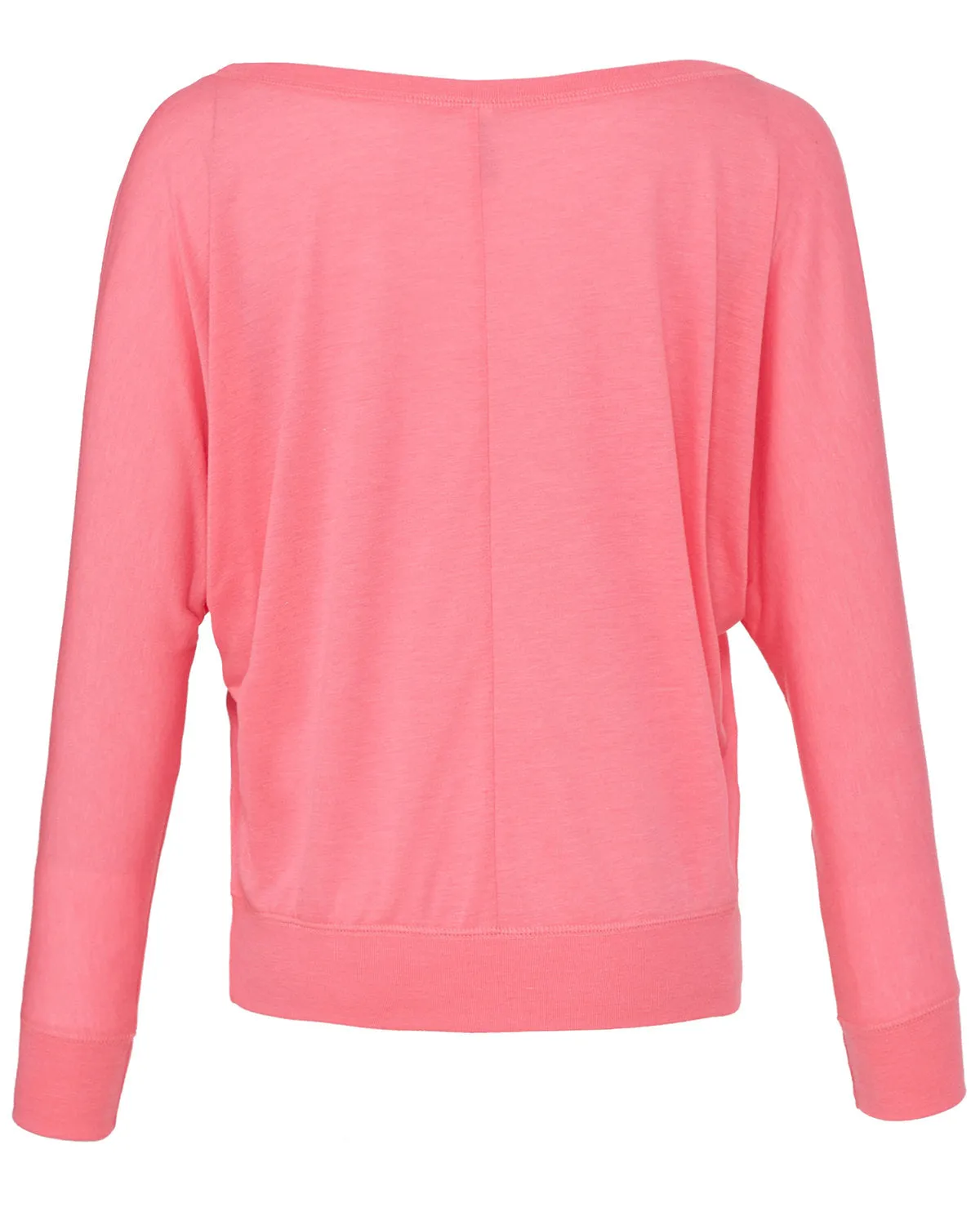 Bella   Canvas Ladies' Flowy Long-Sleeve Off Shoulder T-Shirt