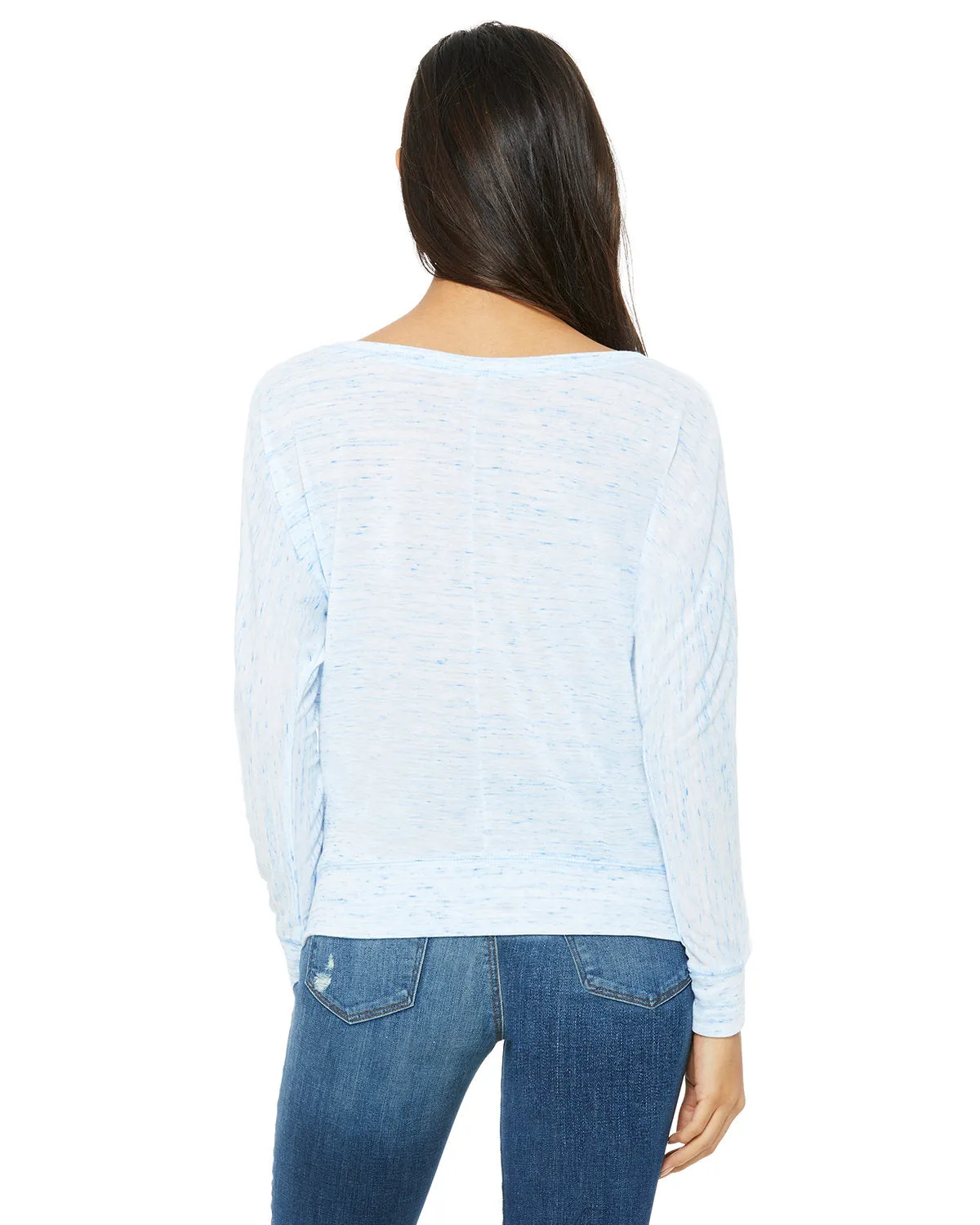 Bella   Canvas Ladies' Flowy Long-Sleeve Off Shoulder T-Shirt