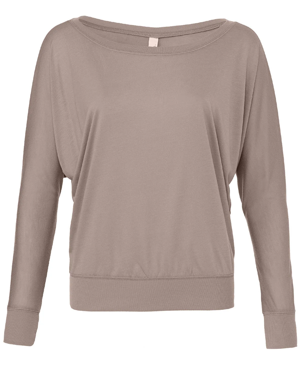 Bella   Canvas Ladies' Flowy Long-Sleeve Off Shoulder T-Shirt