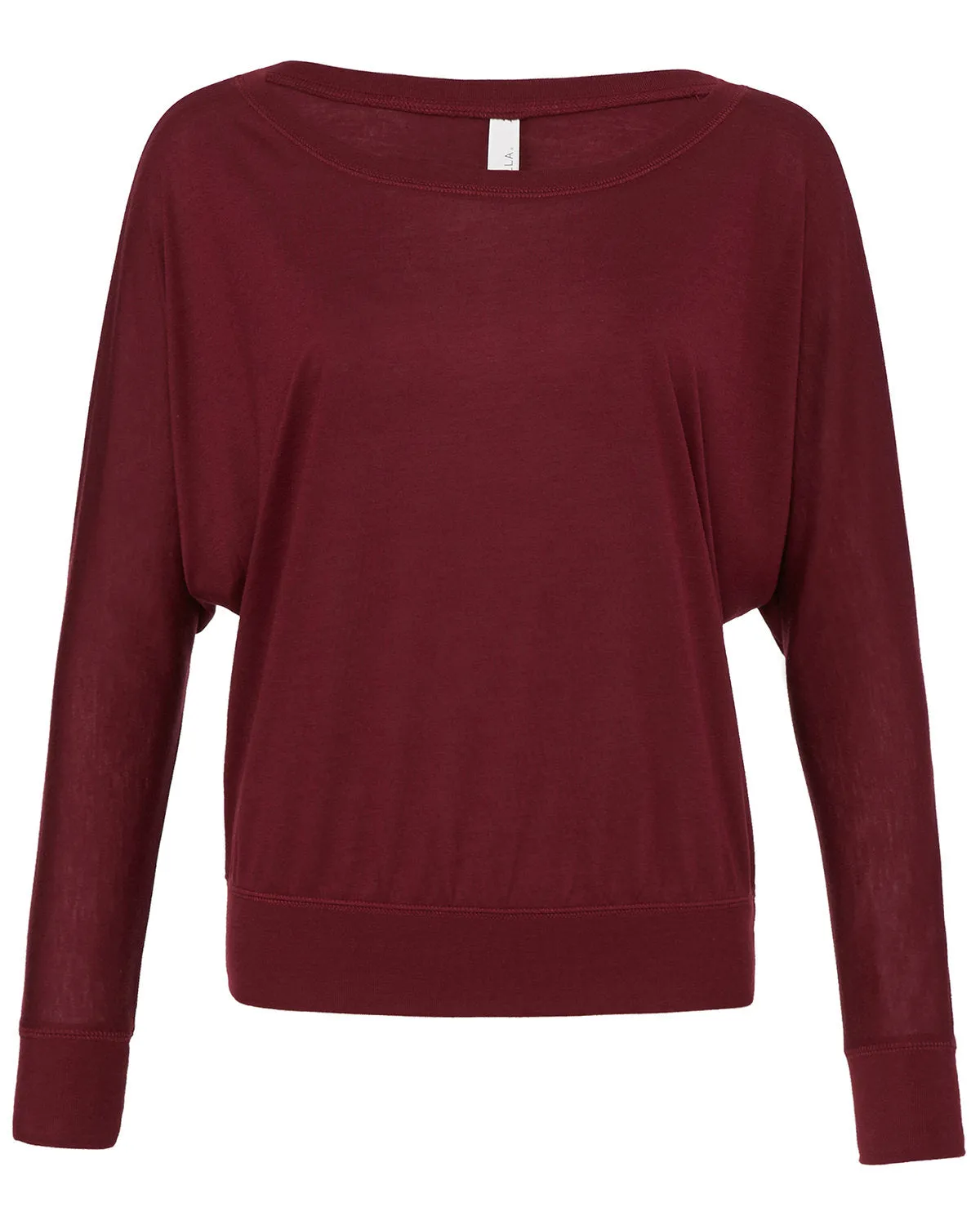 Bella   Canvas Ladies' Flowy Long-Sleeve Off Shoulder T-Shirt