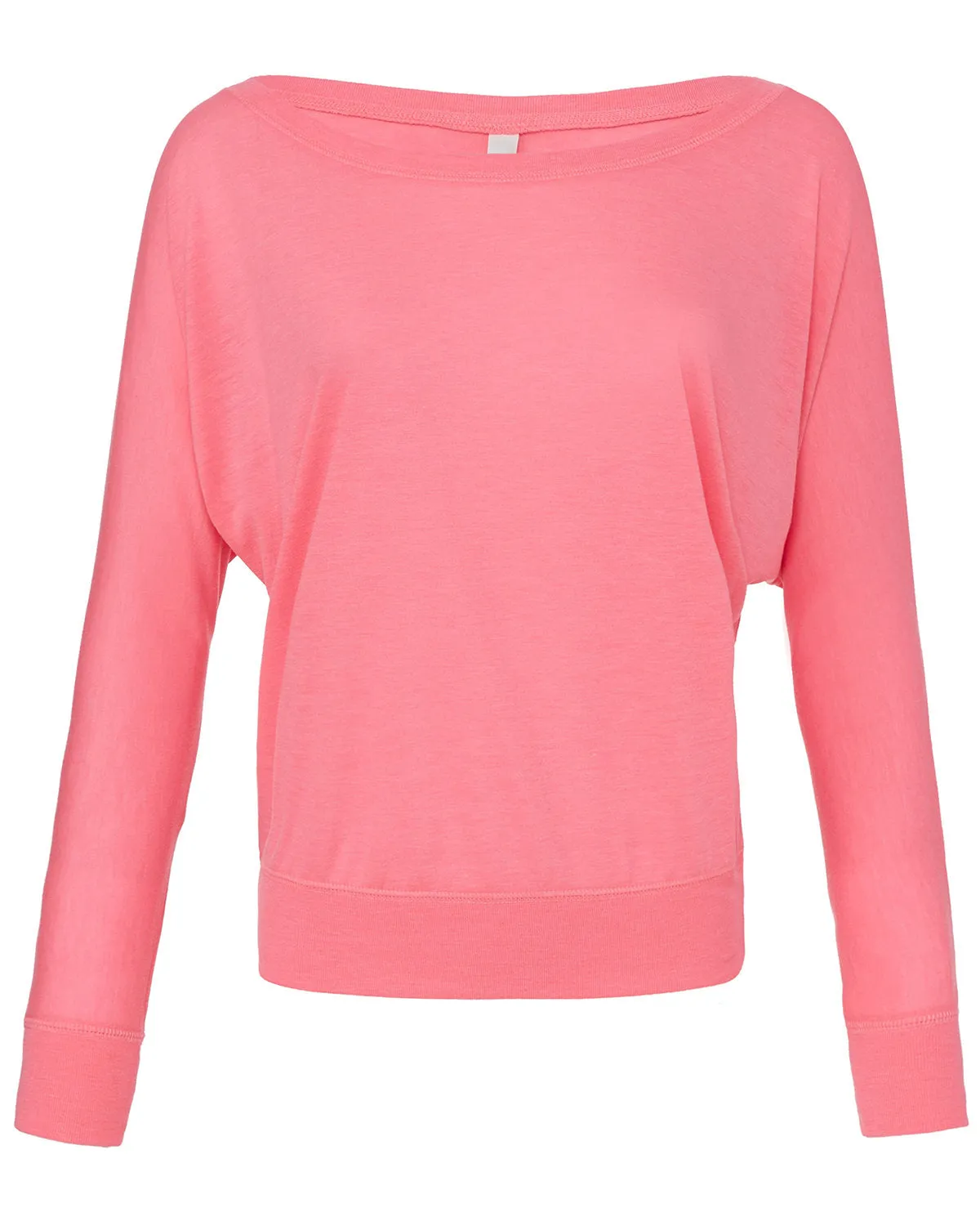 Bella   Canvas Ladies' Flowy Long-Sleeve Off Shoulder T-Shirt