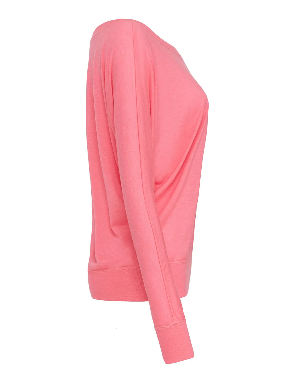 Bella   Canvas Ladies' Flowy Long-Sleeve Off Shoulder T-Shirt
